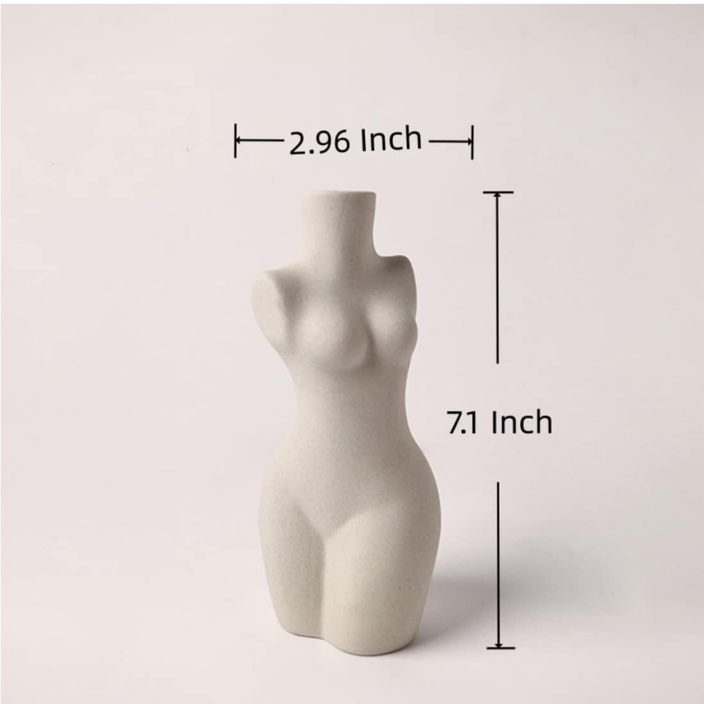 Female Form Ceramic Vase - Picture 2 of 3